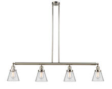 Innovations Lighting 214-PN-G62 - Cone - 4 Light - 51 inch - Polished Nickel - Stem Hung - Adjustable Island Light