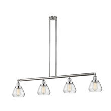 Innovations Lighting 214-SN-G172 - Fulton - 4 Light - 51 inch - Brushed Satin Nickel - Stem Hung - Adjustable Island Light
