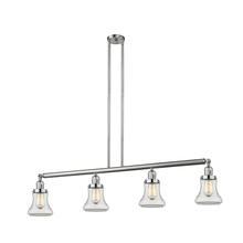 Innovations Lighting 214-SN-G192-LED - Bellmont - 4 Light - 51 inch - Brushed Satin Nickel - Stem Hung - Adjustable Island Light
