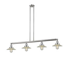 Innovations Lighting 214-SN-G2 - Halophane - 4 Light - 53 inch - Brushed Satin Nickel - Stem Hung - Adjustable Island Light