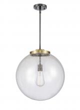 Innovations Lighting 221-1S-BAB-G204-16-LED - Beacon - 1 Light - 16 inch - Black Antique Brass - Cord hung - Pendant