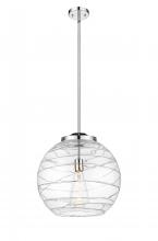 Innovations Lighting 221-1S-PC-G1213-16 - Athens Deco Swirl - 1 Light - 16 inch - Polished Chrome - Cord hung - Pendant