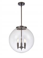 Innovations Lighting 221-3S-OB-G204-16 - Beacon - 3 Light - 16 inch - Oil Rubbed Bronze - Cord hung - Pendant