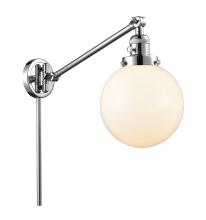 Innovations Lighting 237-PC-G201-8 - Beacon - 1 Light - 8 inch - Polished Chrome -Adjustable Swing Arm