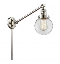 Innovations Lighting 237-PN-G202-6 - Beacon - 1 Light - 6 inch - Polished Nickel -Adjustable Swing Arm