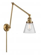 Innovations Lighting 238-BB-G64 - Cone - 1 Light - 8 inch - Brushed Brass -Adjustable Swing Arm