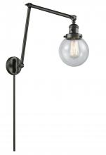 Innovations Lighting 238-OB-G204-6 - Beacon - 1 Light - 6 inch - Oil Rubbed Bronze -Adjustable Swing Arm