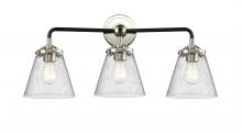 Innovations Lighting 284-3W-BPN-G64 - Cone - 3 Light - 24 inch - Black Polished Nickel - Bath Vanity Light