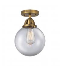 Innovations Lighting 288-1C-BB-G202-8 - Beacon - 1 Light - 8 inch - Brushed Brass - Semi-Flush Mount