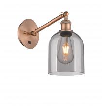 Innovations Lighting 317-1W-AC-G558-6SM - Bella - 1 Light - 6 inch - Antique Copper - Sconce