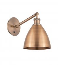 Innovations Lighting 317-1W-AC-MBD-75-AC - Bristol - 1 Light - 8 inch - Antique Copper - Sconce