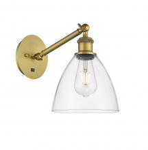 Innovations Lighting 317-1W-BB-GBD-752 - Bristol - 1 Light - 8 inch - Brushed Brass - Adjustable Sconce