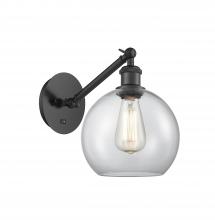Innovations Lighting 317-1W-BK-G122-8 - Athens - 1 Light - 8 inch - Matte Black - Adjustable Sconce