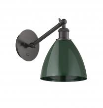 Innovations Lighting 317-1W-OB-MBD-75-GR - Plymouth - 1 Light - 8 inch - Oil Rubbed Bronze - Sconce