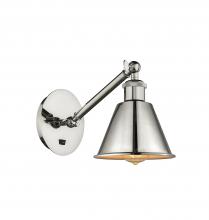 Innovations Lighting 317-1W-PN-M8 - Smithfield - 1 Light - 7 inch - Polished Nickel - Sconce