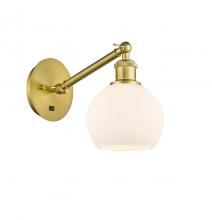 Innovations Lighting 317-1W-SG-G121-6 - Athens - 1 Light - 6 inch - Satin Gold - Adjustable Sconce