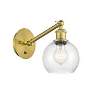 Innovations Lighting 317-1W-SG-G124-6 - Athens - 1 Light - 6 inch - Satin Gold - Adjustable Sconce