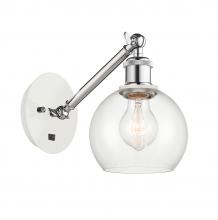 Innovations Lighting 317-1W-WPC-G122-6 - Athens - 1 Light - 6 inch - White Polished Chrome - Adjustable Sconce
