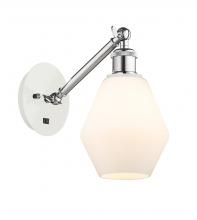 Innovations Lighting 317-1W-WPC-G651-6 - Cindyrella - 1 Light - 6 inch - White Polished Chrome - Adjustable Sconce