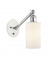 Innovations Lighting 317-1W-WPC-G801 - Clymer - 1 Light - 4 inch - White Polished Chrome - Adjustable Sconce
