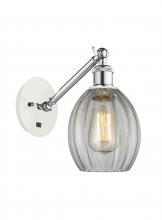 Innovations Lighting 317-1W-WPC-G82 - Eaton - 1 Light - 6 inch - White Polished Chrome - Adjustable Sconce