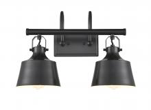 Innovations Lighting 370-2W-BK-M - Provin - 2 Light - 19 inch - Matte Black - Bath Vanity Light