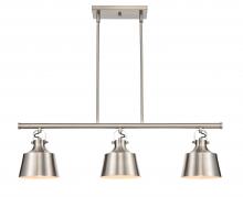 Innovations Lighting 370-3I-SN-M - Provin - 3 Light - 36 inch - Brushed Satin Nickel - Cord hung - Island Light