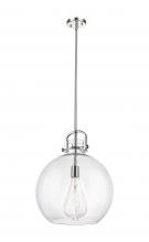 Innovations Lighting 410-1SL-PN-G410-16CL - Newton Sphere - 1 Light - 16 inch - Polished Nickel - Multi Pendant