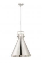 Innovations Lighting 410-1SL-PN-M411-16PN - Newton Cone - 1 Light - 16 inch - Polished Nickel - Pendant