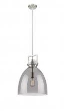 Innovations Lighting 411-1SL-SN-G412-14SM - Newton Bell - 1 Light - 14 inch - Satin Nickel - Pendant