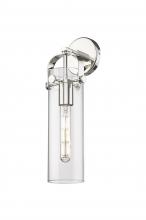 Innovations Lighting 413-1W-PN-G413-1W-4CL - Pilaster - 1 Light - 4 inch Glass - Polished Nickel - Sconce