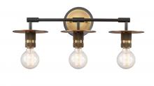 Innovations Lighting 431-3W-BBB - Aurora - 3 Light - 22 inch - Black Brushed Brass - Bath Vanity Light