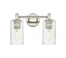 Innovations Lighting 434-2W-PN-G434-7SDY - Crown Point - 2 Light - 14 inch - Polished Nickel - Bath Vanity Light