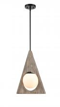 Innovations Lighting 439-1S-BK-W - Maverick - 1 Light - 14 inch - Matte Black - Stem hung - Pendant