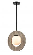 Innovations Lighting 440-1S-BK-W - Maverick - 1 Light - 14 inch - Matte Black - Stem hung - Pendant