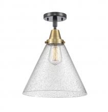 Innovations Lighting 447-1C-BAB-G44-L-LED - Cone - 1 Light - 12 inch - Black Antique Brass - Flush Mount