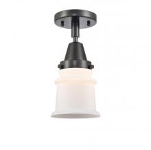 Innovations Lighting 447-1C-BK-G181S - Canton - 1 Light - 6 inch - Matte Black - Semi-Flush Mount