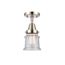 Innovations Lighting 447-1C-PN-G184S - Canton - 1 Light - 6 inch - Polished Nickel - Flush Mount