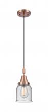 Innovations Lighting 447-1P-AC-G54 - Bell - 1 Light - 5 inch - Antique Copper - Mini Pendant