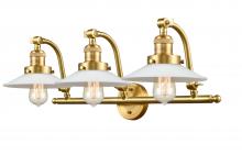 Innovations Lighting 515-3W-SG-G1 - Halophane - 3 Light - 28 inch - Satin Gold - Adjustable Bath Vanity Light