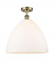 Innovations Lighting 516-1C-AB-GBD-161 - Bristol - 1 Light - 16 inch - Antique Brass - Semi-Flush Mount