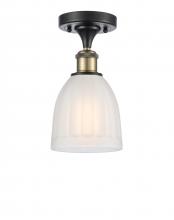 Innovations Lighting 516-1C-BAB-G441 - Brookfield - 1 Light - 6 inch - Black Antique Brass - Semi-Flush Mount