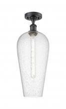 Innovations Lighting 516-1C-BK-G456-8SDY - Chelsea - 1 Light - 8 inch - Matte Black - Semi-Flush Mount