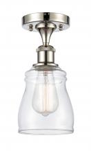 Innovations Lighting 516-1C-PN-G392 - Ellery - 1 Light - 5 inch - Polished Nickel - Semi-Flush Mount