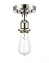 Innovations Lighting 516-1C-PN-LED - Bare Bulb - 1 Light - 5 inch - Polished Nickel - Semi-Flush Mount