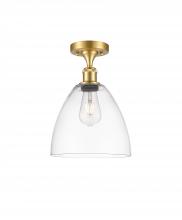 Innovations Lighting 516-1C-SG-GBD-92 - Bristol - 1 Light - 9 inch - Satin Gold - Semi-Flush Mount