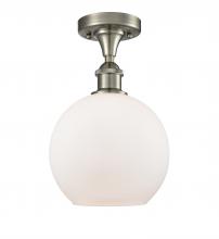 Innovations Lighting 516-1C-SN-G121-8 - Athens - 1 Light - 8 inch - Brushed Satin Nickel - Semi-Flush Mount