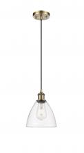 Innovations Lighting 516-1P-AB-GBD-752 - Bristol - 1 Light - 8 inch - Antique Brass - Cord hung - Mini Pendant