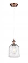 Innovations Lighting 516-1P-AC-G558-6SDY - Bella - 1 Light - 6 inch - Antique Copper - Cord hung - Mini Pendant