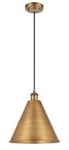 Innovations Lighting 516-1P-BB-MBC-16-BB - Berkshire - 1 Light - 16 inch - Brushed Brass - Cord hung - Mini Pendant